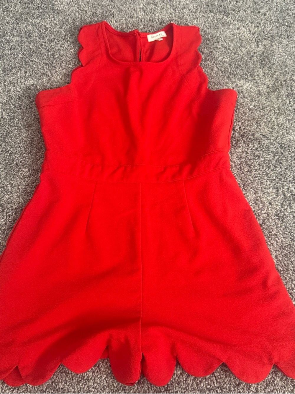Monteau Vibrant Red Sleeveless Top